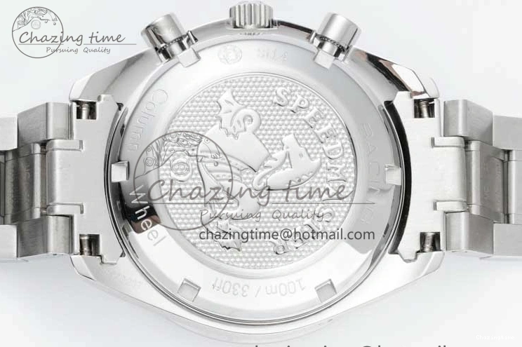 0414 Speedmaster Racing Master SS HKF Best Edition Black Dial on SS Bracelet A Versatile 7810